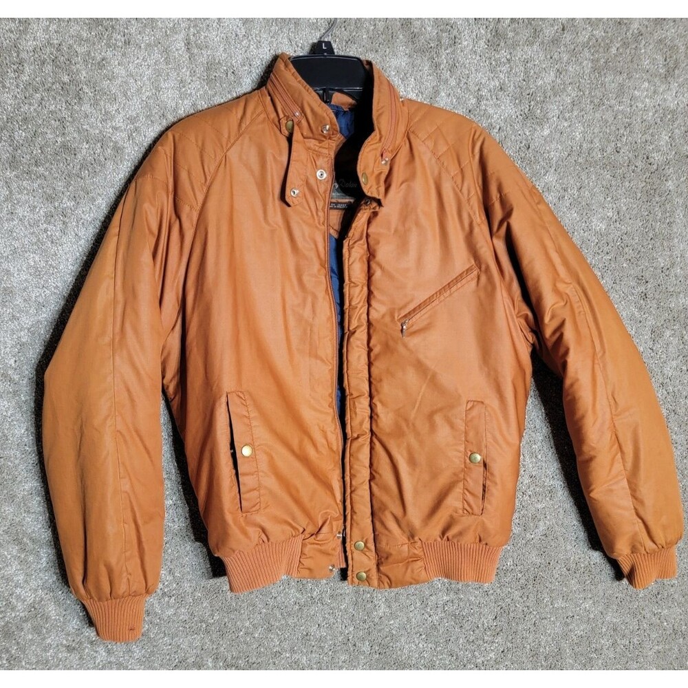 Vintage Brown/Rust Barry Dolan Bomber Jacket ~ Size Medium